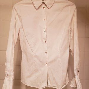 Bianca Nygard frilled cuff dress shirt size 10 (fits small)